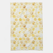 Linge De Cuisine Grille en nid d'abeille jaune or   (Vertical)