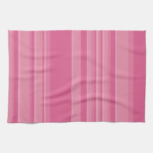 Linge De Cuisine Grilles complexes en rose (Horizontal)