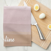 Linge De Cuisine Grilles d'aquarelle Abstraite Ombre dans Dusty Lil (Quart Plié)