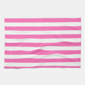 Linge De Cuisine Grilles roses et blanches chaudes (Horizontal)