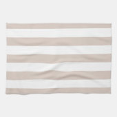Linge De Cuisine Grilles Verticales Bbeige Et Blanc Gratté (Horizontal)