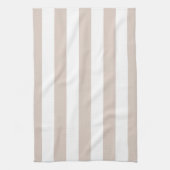 Linge De Cuisine Grilles Verticales Bbeige Et Blanc Gratté (Vertical)