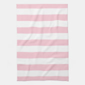 Linge De Cuisine Grilles Verticales Bébé Rose Et Blanc Gratté (Vertical)