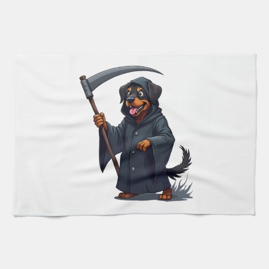 Linge De Cuisine Grimper Reaper Rottweiler Chien (Horizontal)