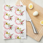 Linge De Cuisine Grinch Blowing the Merry Grinchmas Horn (Quart Plié)