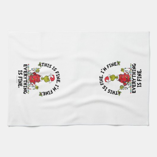 Linge De Cuisine Grinch | Everything is Fine (Horizontal)