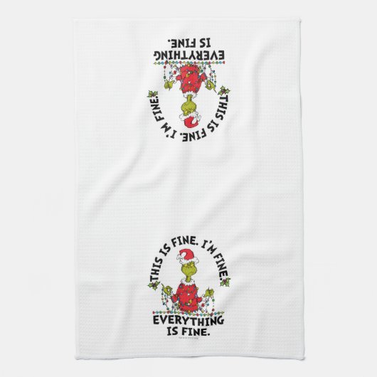 Linge De Cuisine Grinch | Everything is Fine (Vertical)