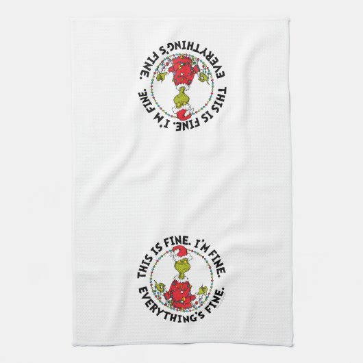 Linge De Cuisine Grinch | Everything's Fine (Vertical)