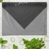 Linge De Cuisine Gris Ardoise Monogram (Plié)