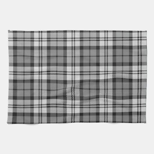 Linge De Cuisine Gris Blackwatch Tartan Design Plaid (Horizontal)
