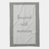 Linge De Cuisine Gris - Blanc (Vertical)