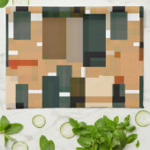 Linge De Cuisine Gris Bleu Brown (Plié)