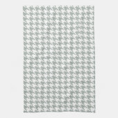 Linge De Cuisine Gris cendré ; Houndstooth gris (Vertical)