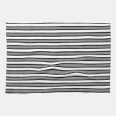 Linge De Cuisine Gris et noir (Horizontal)