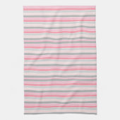 Linge De Cuisine Gris et rose (Vertical)