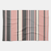 Linge De Cuisine Gris et rose Trappe moderne du milieu du siècle (Horizontal)