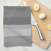 Linge De Cuisine Gris Moderne Simple Gris Motif (Quart Plié)