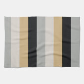 Linge De Cuisine Gris, noir et tan (Horizontal)