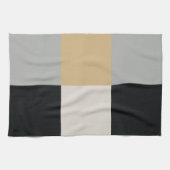 Linge De Cuisine Gris, noir et tan (Horizontal)