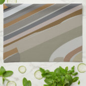 Linge De Cuisine Gris or Gris Gris Motif (Plié)