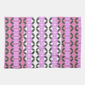 Linge De Cuisine Gris rose et blanc (Horizontal)