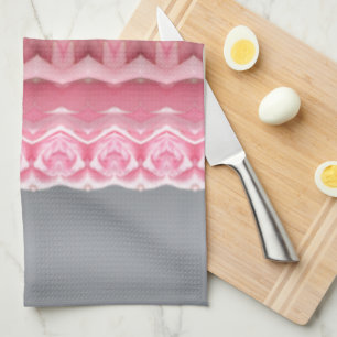 Linge De Cuisine Gris rose et vert
