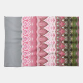 Linge De Cuisine Gris rose et vert (Horizontal)