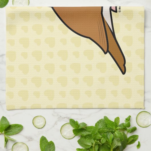 Linge De Cuisine Grive en bois de Birdorable (Plié)