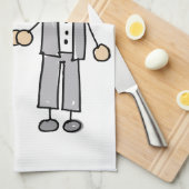 Linge De Cuisine Groom-Groom I Do (Quart Plié)