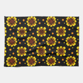 Linge De Cuisine Groovy 70s Daisy Flower Power Pattern (Horizontal)
