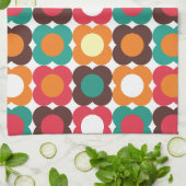 Linge De Cuisine Groovy 70s Retro Flower Pattern | Bold Boho Floral (Plié)