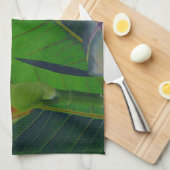 Linge De Cuisine Gros plan des Feuilles verts (Quart Plié)