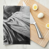 Linge De Cuisine Gros plan Statue blanche noire de la Liberté New Y (Quart Plié)