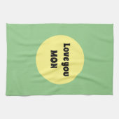 Linge De Cuisine Gros point jaune (Horizontal)