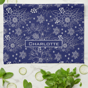 Linge De Cuisine Grosse floraison florale sans couture motif person