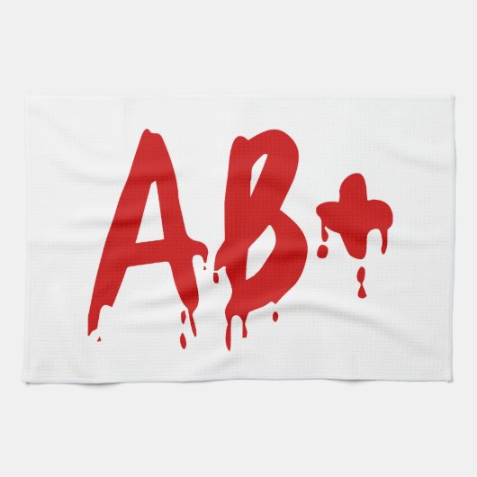 Linge De Cuisine Groupe sanguin AB+ Positif #Hôpital d'horreur (Horizontal)