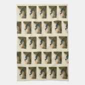 Linge De Cuisine Grue bleue, Heron, d'Audubon's Birds of America (Vertical)