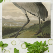 Linge De Cuisine Grue de Sandhill d'Audubon's Birds of America (Plié)