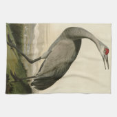 Linge De Cuisine Grue de Sandhill d'Audubon's Birds of America (Horizontal)