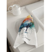 Linge De Cuisine Grue gracieuse : Aquarelle, coutume