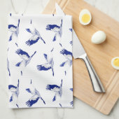 Linge De Cuisine Grues (Quart Plié)