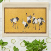 Linge De Cuisine "Grues" (1772-1780) par Maruyama Kyo (Plié)