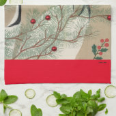 Linge De Cuisine Grues de Noël (Plié)