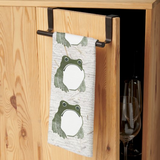 Linge De Cuisine Grumpy Grenouille japonaise crapaud 19ème siècle (Pliage en tiers)