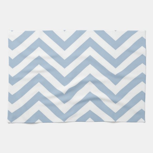 Linge De Cuisine Grunge bleu-clair Chevron texturisé (Horizontal)