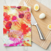 Linge De Cuisine Grunge couleur point texture arrière - plan (Quart Plié)