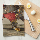 Linge De Cuisine Guerrier Fraise (Quart Plié)