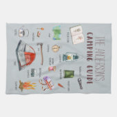 Linge De Cuisine Guide de camping Monogram | Illustrations aquarell (Horizontal)