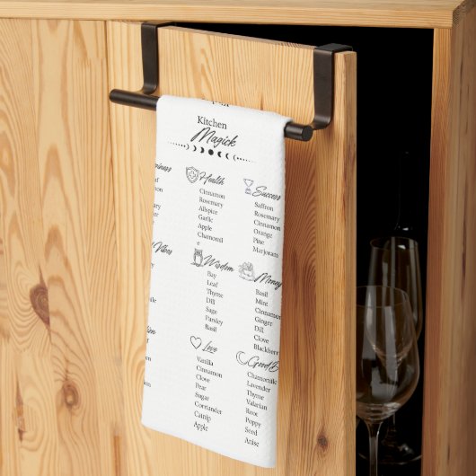 Linge De Cuisine Guide de référence des herbes et épices de la magi (Pliage en tiers)