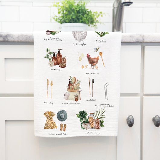 Linge De Cuisine Guide de style de vie écologique durable | Zéro dé